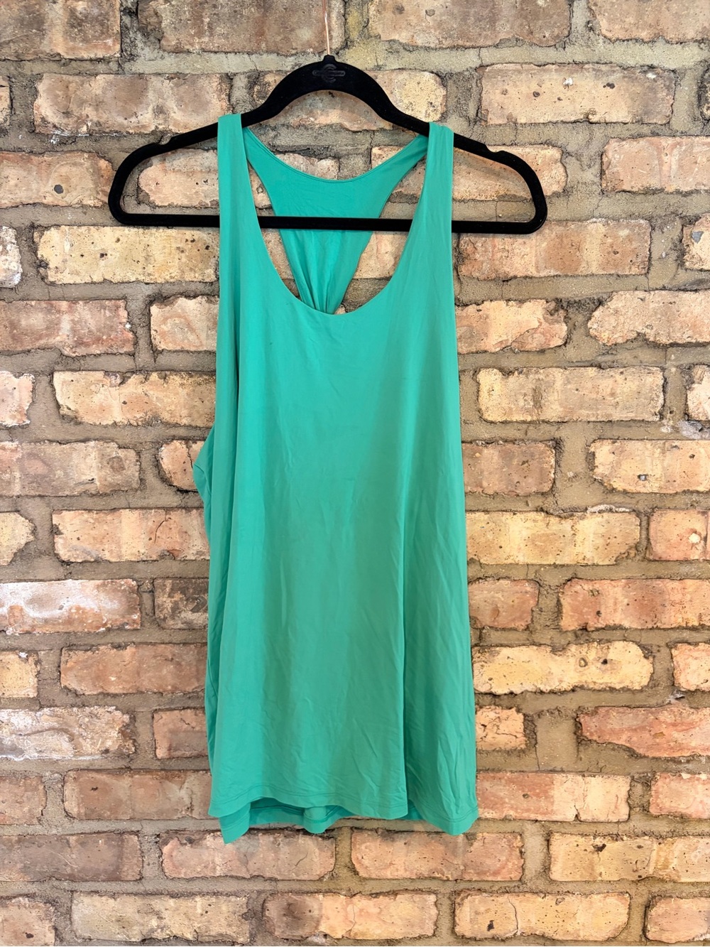 Alo Lightweight Green Twisted Racerback Tank Top